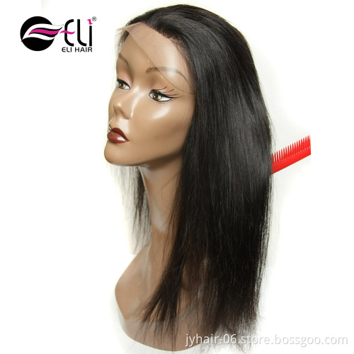 360 Lace Frontal Closure with Baby Hair kinky straight Virgin Brazilian Hair Lace Closure